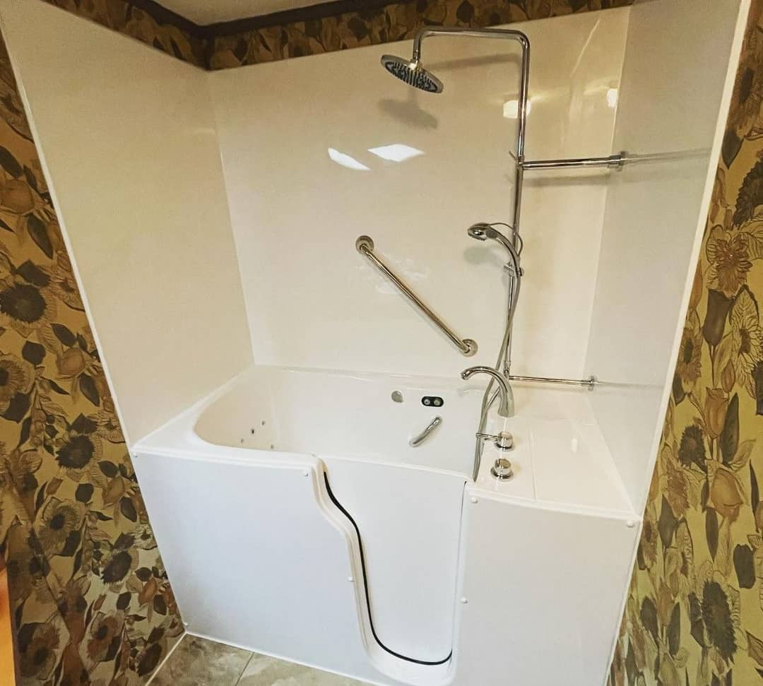 walk in tub shower combo