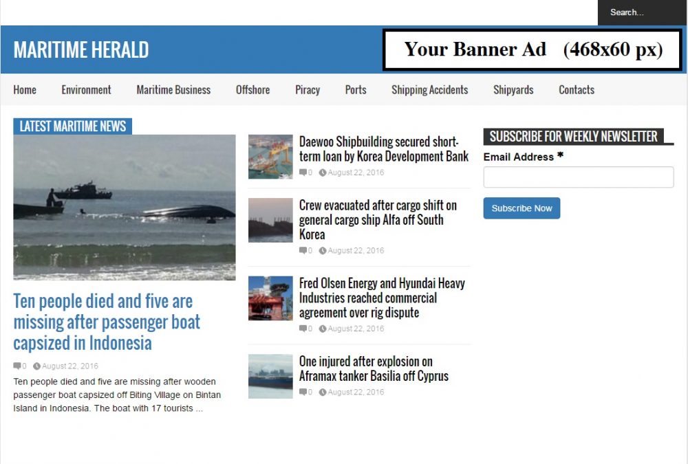 Advertise Maritime Herald