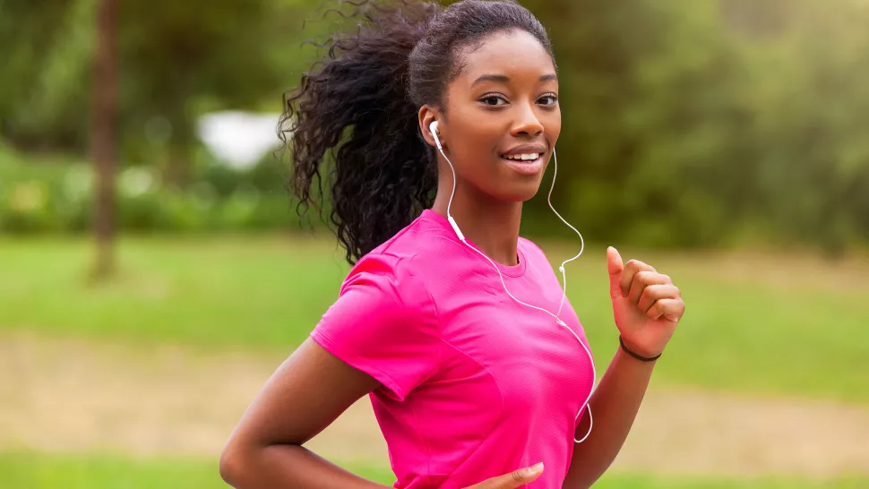 woman running